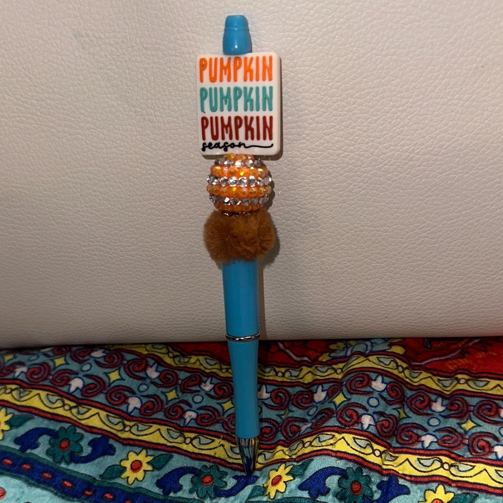 REDUCED - Pumpkin Season Handmade Pen